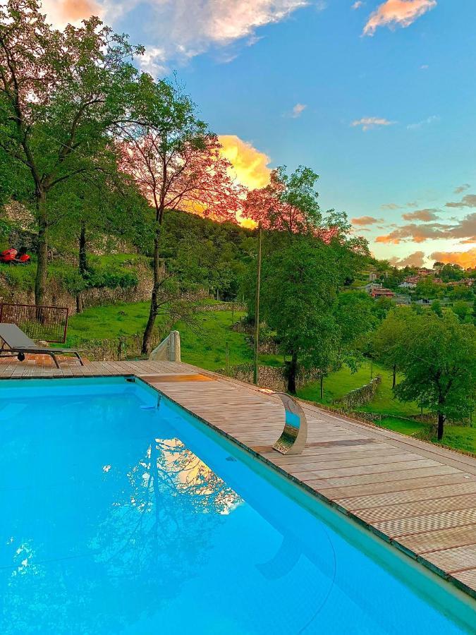 La Casa Sulla Collina Del Castello Villa Breno Luaran gambar
